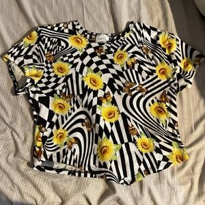 Rue 21 Checkered Pattern Crop Top L